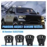 X AUTOHAUX 4PCS Parking Assist Sensor Bezels for Front or Rear Bumper for Dodge for Ram 1500 2014-2018 Backup Parking Aid Sensor Retainer Bracket for Ram 1500 Classic 19-21 Replace 5LS52TZZAA - Retail