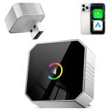 2026 Wireless CarPlay Adapter for iPhone Android Auto Mini Wired to Wireless Apple Car Play Adapter Plug & Play Compatible for iPhone iOS 10+ Android 11+ with After 2016 Cars - Retail: $44