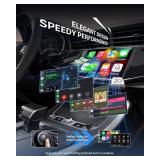 2026 Wireless CarPlay Adapter for iPhone Android Auto Mini Wired to Wireless Apple Car Play Adapter Plug & Play Compatible for iPhone iOS 10+ Android 11+ with After 2016 Cars - Retail: $44