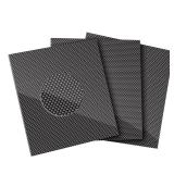 Rolcoassuns Carbon Fiber Sheet, 240x240 MM 0.5mm 1.0mm 1.5mm 2mm 2.5mm 3.0mm 4.0mm, 3K Full Carbon Fiber Board 100% Plain Weave Glossy Surface Carbon Fiber Plate - Retail: $17