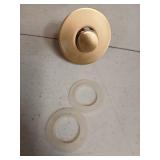 MUAIOLAUS Universal Bathroom Sink Stopper, Pop Up Sink Stopper with Basket Hair Catcher, Anti Clogging Sink Drain Filter for 1.06"-1.65" Drain Holes - Retail: $14