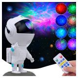 Astronaut Galaxy Projector, Star Projector, Astronaut Light Projector with 8 Colors LED Nebula, Starry Night Light Projector with Remote, Kids Room Decor, Gifts for Kids, Friends, Birthday Game Party 