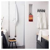 FairyCity Black Metal Towel Holder Wall Mounted Small Coat Racks with 5 Hooks Hanging Holder Towel Rack for Bedroom, Bathroom, Entryway, Dorm Hanging Bag,Coat,Key etc.