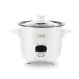 Dash Mini Ceramic Rice Cooker - Designed for Single-Serve Cooking - Compact Rice Cooker with Nonstick Removable Pot, Keep Warm Function & Easy-to-Clean Sleek Design - White Ceramic - Retail: $25