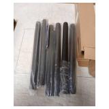 Mavivegue Closet Rod, 17 to 84 Inch Adjustable Closet Rods for Hanging Clothes, Heavy Duty Tension Rod, Black Curtain Rod, for Closet, Wardrobes, Bathroom, Laundry polls only - Retail: $18