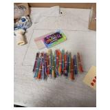 JOYIN 28Pcs Valentines Multicolor Pen with Cards, Stationery Gift Set for Kids, Retractable Colorful Pen with Tapes for Classroom School Exchange Gift, Kids Party Favors, Reward Prizes - Retail: $20