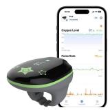 Pulse Oximeter Ring, Continuous O2 Sat Monitor Finger for Oxygen with Audible Beep, Rechargeable Pulse Ox Tracking Blood Oxygen Saturation & Pulse Rate, with App & PC Chart Report - Retail: $150