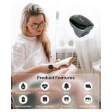 Pulse Oximeter Ring, Continuous O2 Sat Monitor Finger for Oxygen with Audible Beep, Rechargeable Pulse Ox Tracking Blood Oxygen Saturation & Pulse Rate, with App & PC Chart Report - Retail: $150