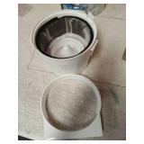 VIWINVELA 3 IN 1 Indoor Dryer Vent Kit Filter Bucket for Electric Dryer with 4-Inch by 5-Feet Proflex Duct (Silver) - Retail: $30