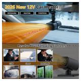New Portable Car Heaters for Vehicle for Winter, 12v Car Heater That Plugs Into Cigarette Lighter, 200w Cigarette Lighter Heater for Car Defroster and Defogger - Retail: $40