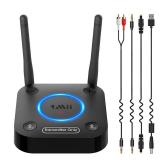 Mii B06TX Bluetooth 5.3 Transmitter for TV to Wireless Headphone/Speaker, Bluetooth Adapter for TV w/Volume Control, AUX/RCA/Optical/Coaxial Audio Inputs, Plug n Play, aptX Low Latency & HD - Retail: 