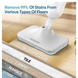 Mxnsewr Steam Mop All-in-one Multi-Functional Powerful Steam Cleaner, Handheld Detachable Floor Steamer with 2 Steam Level, 380ML Water Tank & 23FT Power Cord for Whole Home Use White