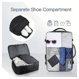 Gieury Carry On Backpack, 50L Travel Backpack, Luggage Backpack TSA Flight Approved Laptop Backpack for Men & Women, Large Expandable 40L Daypack Lightweight Business Weekender Bag, Black - Retail: $3