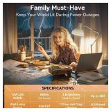 BoRccdit KeepLit 8PK Emergency Rechargeable Light Bulbs, 48H Battery Backup, 3 Brightness Levels, 12W 65W Equivalent A19 LED Bulb Auto-On During Power Outage for Hurricane, Emergency Use (Soft White) 