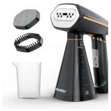 IRONDAY Steamer for Clothes, 1200W Portable Handheld Garment Steamer&Iron 2-in-1 with Fast Heat-up, Auto-Off, 350ml Water Tank, Powerful Foldable Handle Clothes Steamer Compact Size for Travel Home - 