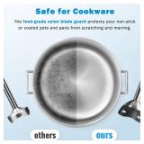 Gavasto Immersion Blender 800 Watts Scratch Resistant Hand Blender,15 Speed and Turbo Mode Hand Mixer, Heavy Duty Copper Motor Stainless Steel Smart Stick with Egg Beaters and Chopper/Food Processor