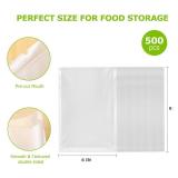 Bonsenkitchen Precut Vacuum Sealer Bags, 500 Pint 6" x 9" Food Sealer Bags,Commercial Grade, BPA Free, Heavy Duty, Customized Size Vacuum Bags for Vac Storage, Meal Prep or Sous Vide Cooking, VB11 - R