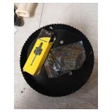 8 Inch Hole Saw with 1/2" Hex Shank Quick Change Arbor, JTemgle Bi-Metal Hole Saw Heavy Duty Hole Cutting Tool for Cornhole Boards, Recessed Lights, Wood, Plastic, Drywall & Soft Metal - Retail: $20