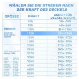ARANA 4053 7.5 Inch 25 Lb/111N Gas Strut, 8 Inch Gas Spring Shock Lift Support for Sentry Safe Door Replacement RV Cabinet Sentrysafe Toolbox Toy Lid with Replacement Clutch Ball Studs, 2Pcs - Retail: