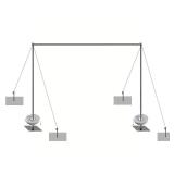 Backdrop Stand, 6.5ft Height 9ft Width Adjustable Photography Background Support Poles with Heavy Duty Flat Base, Photo Metal Steel Pipe and Drape Frame Kit for Parties Birthday Wedding - Retail: $40