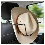 Eclatify Folding Design Hat Rack For Car, Cowboy Hat Holder For Truck SUV Car(keep Hat Shape), Automotive Seat Back Hard Hat Holder & Clothes Hanger, Cowboy Hat Organizer for Automotive Travel - Retai