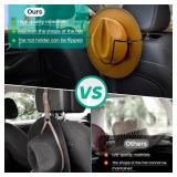 Eclatify Folding Design Hat Rack For Car, Cowboy Hat Holder For Truck SUV Car(keep Hat Shape), Automotive Seat Back Hard Hat Holder & Clothes Hanger, Cowboy Hat Organizer for Automotive Travel - Retai