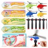 Feltom 28 PCS Valentines Day Cards for Kids School with Flying Airplanes Set, Party Favors for Kids, Valentine`s Day Gifts for Classroom Party, Valentines Day Gifts for Boys & Girls - Retail: $20