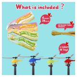 Feltom 28 PCS Valentines Day Cards for Kids School with Flying Airplanes Set, Party Favors for Kids, Valentine`s Day Gifts for Classroom Party, Valentines Day Gifts for Boys & Girls - Retail: $20