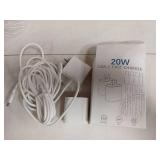 20W USB-C Fast Charger with Cable-2 - Retail: $8