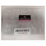 UNA GELLA Short Square Gel Nail Tips 216pcs Short Square Press on Nails Pre-shape Fake Nails for Full Cover Acrylic Nails False Nails For Nail Extension Home DIY Nail Salon 12 Sizes Gelly Tips - Retai