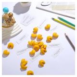 Zhanmai Set of 48 Yellow Fortune Cookie Erasers Mini Funny Cute Fortune Cookie Erasers with a Positive Message for Lunar New Year, Valentine