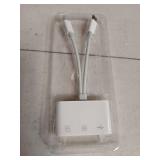 WEZAFO SD Card Reader for iPhone Android, Memory Card Reader Built-in Dual iOS & USB C Connector Card Reader with USB-A/SD/MicroSD 3 Slots, No Application Required Plug and Play - Retail: $7