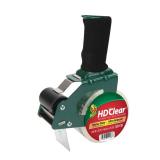 Duck HD Clear Packing Tape Dispenser Heavy Duty Packaging Tape Gun for Packing Boxes, Shipping and Moving - Includes 1 Refill Roll of 1.88in. x 50 Yards - Foam Handle (287398) - Retail: $10