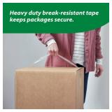 Duck HD Clear Packing Tape Dispenser Heavy Duty Packaging Tape Gun for Packing Boxes, Shipping and Moving - Includes 1 Refill Roll of 1.88in. x 50 Yards - Foam Handle (287398) - Retail: $10