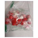 Boao 2 Pieces Heart Felt Garlands Decorations Red Pink Ball Garland Hanging Pom Pom Banners for Wedding Mothers Day Party Home Tree Decor(Natural Colors Set) - Retail: $13