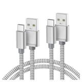 Basesailor for iPhone 17 16 Pro Max Charger Cord,USB to USB C Cable 6.6FT/2Pack,Type C Charging Power Cord for Apple 15 iPad 10 Air 4 5,Samsung Galaxy S25 S24 S23 S22 Plus Ultra,A52 A53 A54,Pixel 9 8 