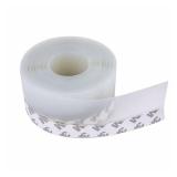 Silicone Seal Strip,Weather Stripping for Door or Window,Weatherproof Soundproof Self Adhesive Door Strip Bottom, Draft Stopper Silicone Strip Tape (Transparent, 45mm) - Retail: $12