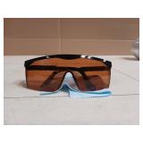 mozeeda UV Light Safety Glasses Protection,UVC 400 Blue Light Blocking Protective Glasses Goggles,Ansi Z87 Adjustable Temples Eyewear, Shaded Shatterproof Scratch Resistant Safe Sunglasses with Case -