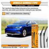 OEM Windshield Wiper Blade Replacement for VW Volkswagen ID.4 ID4 2021 2022 2023 2024 2025 Original Equipment All -Season Rear Wiper Blade Set 28+18+11 (Set of 3) - Retail: $26