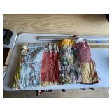 Vintage knot tied comforter