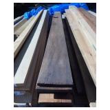 Stack of walnut lumber