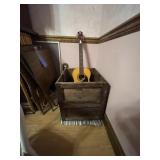 Wooden crate & guitar