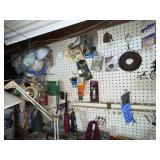 Contents of peg board (items only)