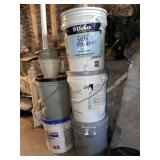 All paint in buckets