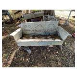 Old metal glider - legs broke