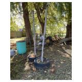 Set of volleyball poles