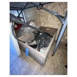 Wood crate & contents