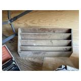 Paper magazine holders, case of 8 track tapes