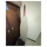 Wooden ironing board, 2 pairs work boots