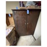 Pine storage cabinet